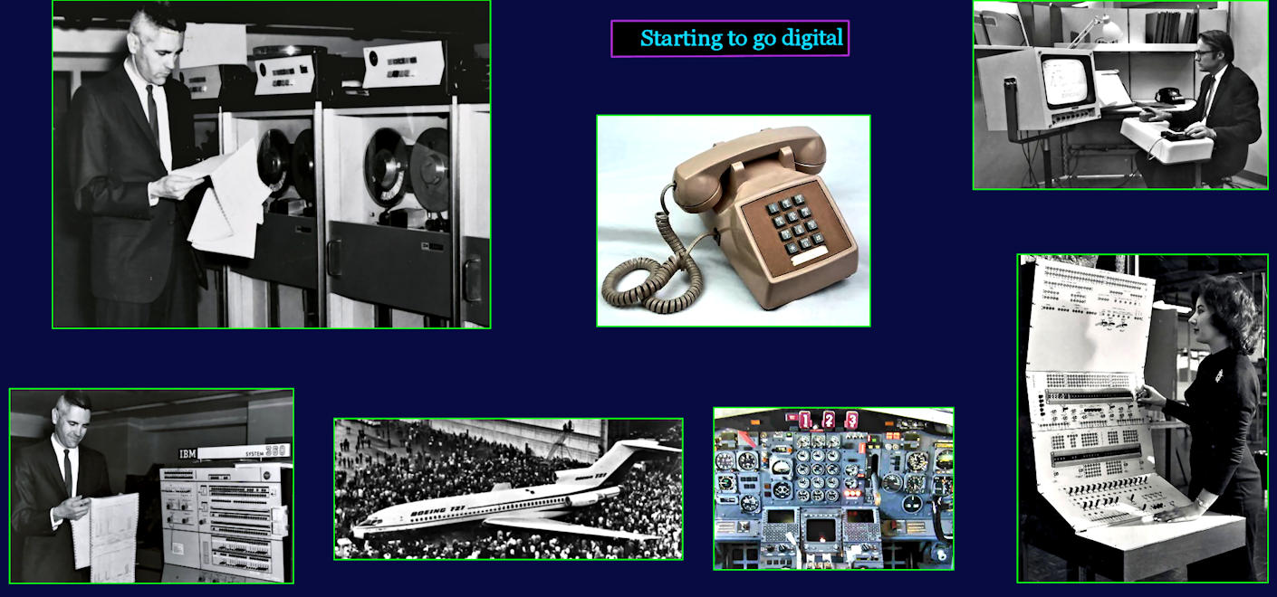 Transistors, Boeing 727 and IBM 360, 1964